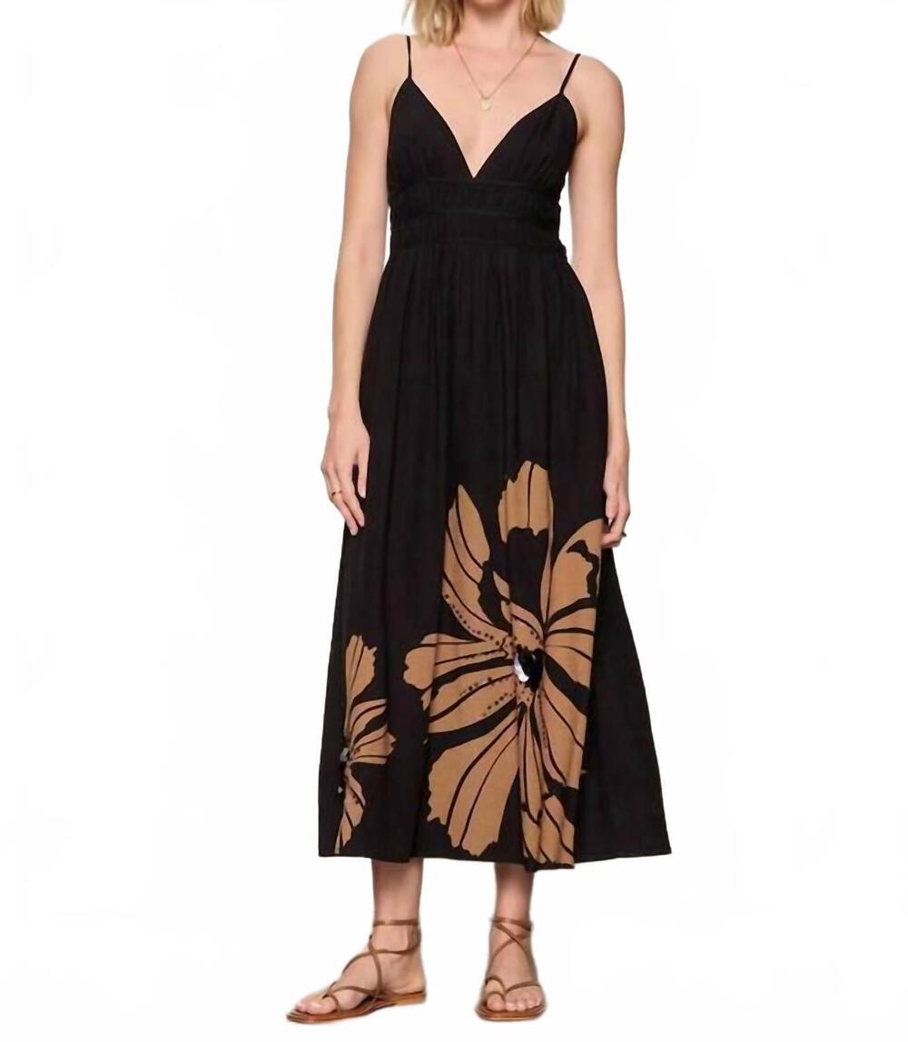 NEW SANCTUARY mira embellished volume maxi dress in macro lotus